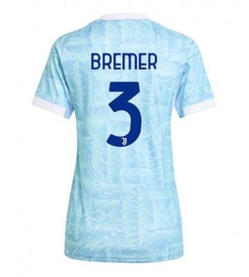 Juventus Gleison Bremer #3 Segunda Equipación Mujer 2025-26 Manga Corta Juventus Gleison Bremer #3 Segunda Equipación Mujer 2025-26 Manga Corta